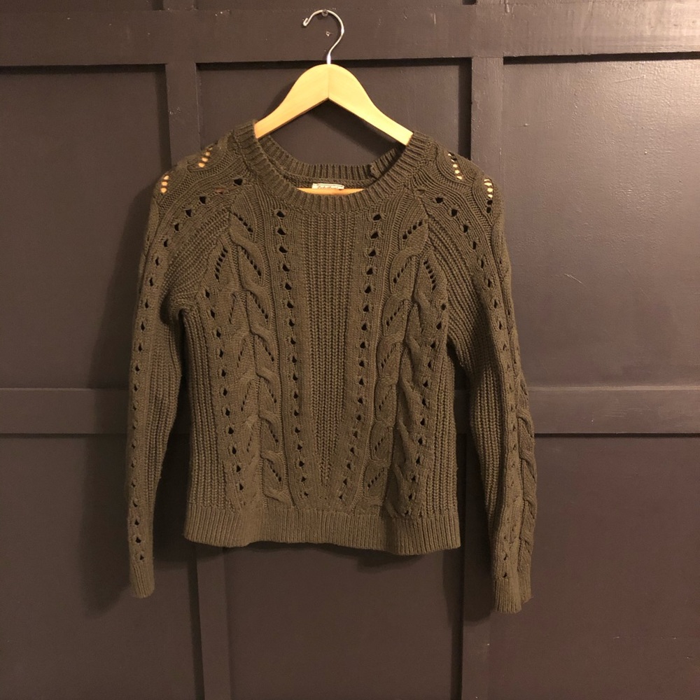 Lucky Brand pullover cable knit sweater